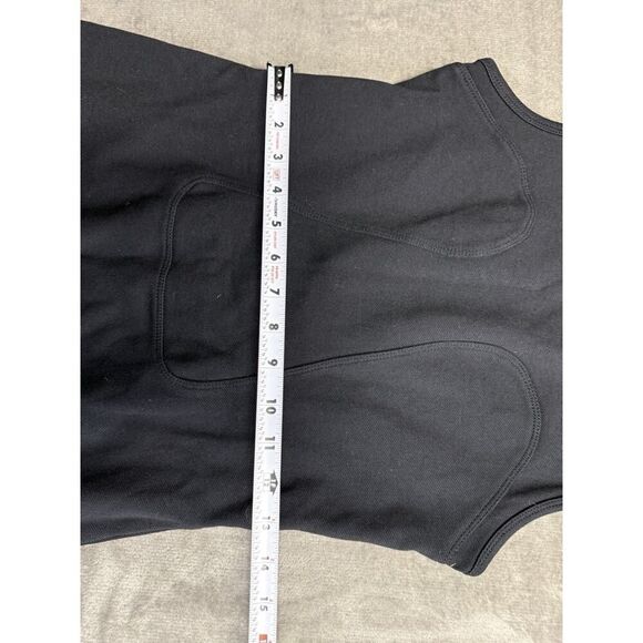 T by Alexander Wang Black Sleeveless Bodycon Dress Size M Ribbed Detailing - Picture 7 of 12